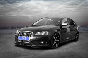 Front lip spoiler Racelook exclusiv line fits for Audi A3 8P-S3