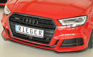 Rieger front splitter black shiney fits for Audi A3 8V