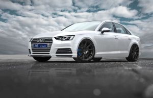 front lip spoiler jms racelook fits for Audi A4 B9