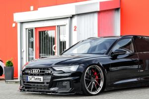 Noak front splitter with side wings bg fits for Audi A6 C8 F2