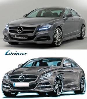 Lorinser Holder-set for original LED daytime running lights fits for Mercedes CLS W218