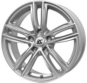 RC RC27 silver Wheel 6x15 - 15 inch 5x100 bolt circle