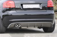 rear ignore rieger tuning for double sport muffler left fits for Audi A3 8P