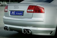 Rear apron for duplex muffler jms exclusive line fits for Audi A8 4E