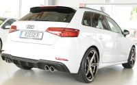 Rieger rear diffuser FL duplex S-Line fits for Audi A3 8V