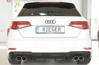 Rieger rear diffuser FL duplex S-Line SG fits for Audi A3 8V