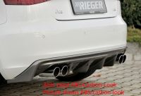 Rieger rear skirt insert black glossy fits for Audi A3 8V