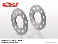 Eibach wheel spacers fits for Opel VECTRA B (36_) 10 mm widening spacers silver eloxed