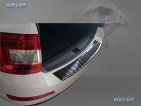 Weyer stainless steel rear bumper protection fits for SKODA Octavia III