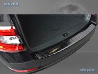 Weyer stainless steel rear bumper protection fits for SKODA Octavia III