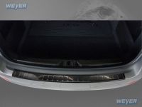 Weyer stainless steel rear bumper protection fits for SKODA Superb II