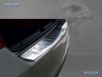 Weyer stainless steel rear bumper protection fits for SKODA RapidNH