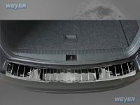 Weyer stainless steel rear bumper protection fits for SKODA Octavia III